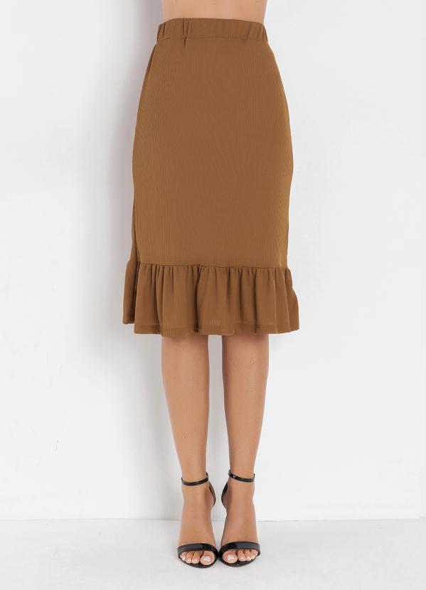 Saia com Forro (Caramelo)