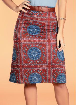 Saia Evasê (Mandala) Moda Evangélica Saia Evasê (Mandala) Moda Evangélica