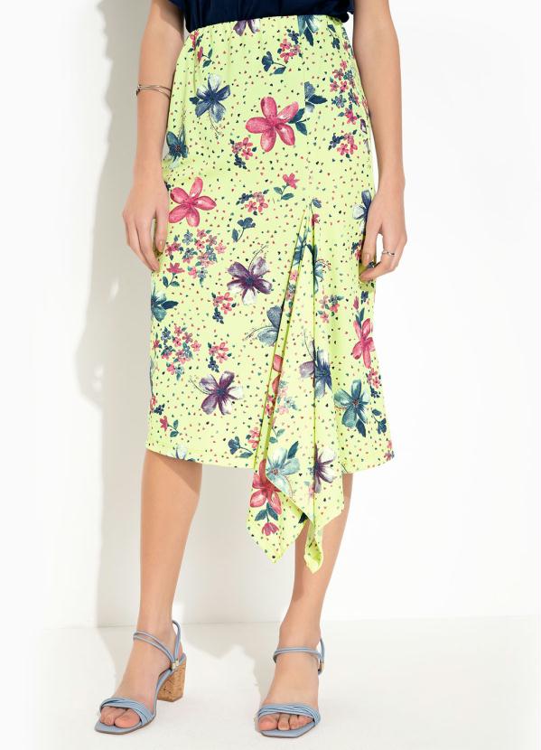 Saia (Floral Verde) com Ponta
