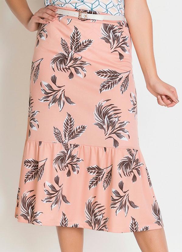 Saia (Folhagem) com Franzido Moda Evang�lica
