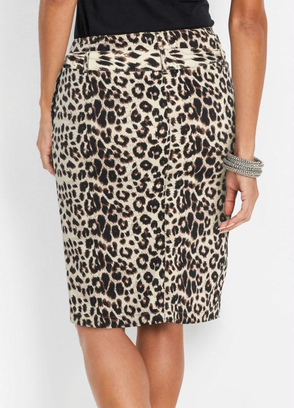 saia jeans animal print