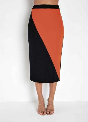 Saia Lap�s (Preta e Laranja)