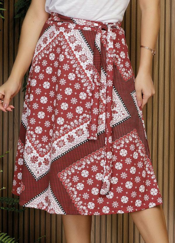 Saia (Len�o Vermelha) Evas� Moda Evang�lica