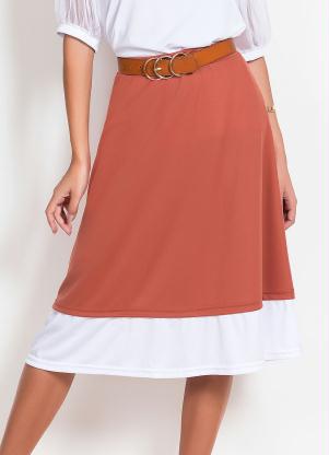 Saia (Marrom) Evas� Moda Evang�lica