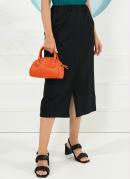 Saia Preta com Bolsos Moda Evang�lica