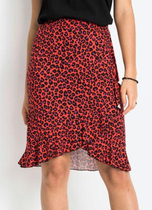 Saia Transpassada com Babado (On�a Vermelha)