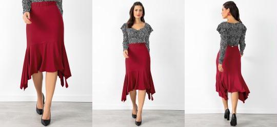 Saia Vermelha com Pontas