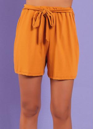 Short (Caramelo) com Amarra��o Frontal