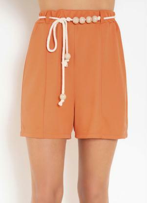 Short (Ferrugem) com Cinto Corda Short (Ferrugem) com Cinto Corda