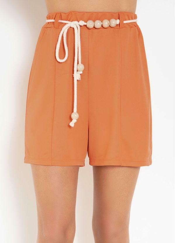 Short (Ferrugem) com Cinto Corda Short (Ferrugem) com Cinto Corda