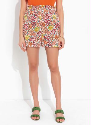 Short (Floral) Cintura Alta