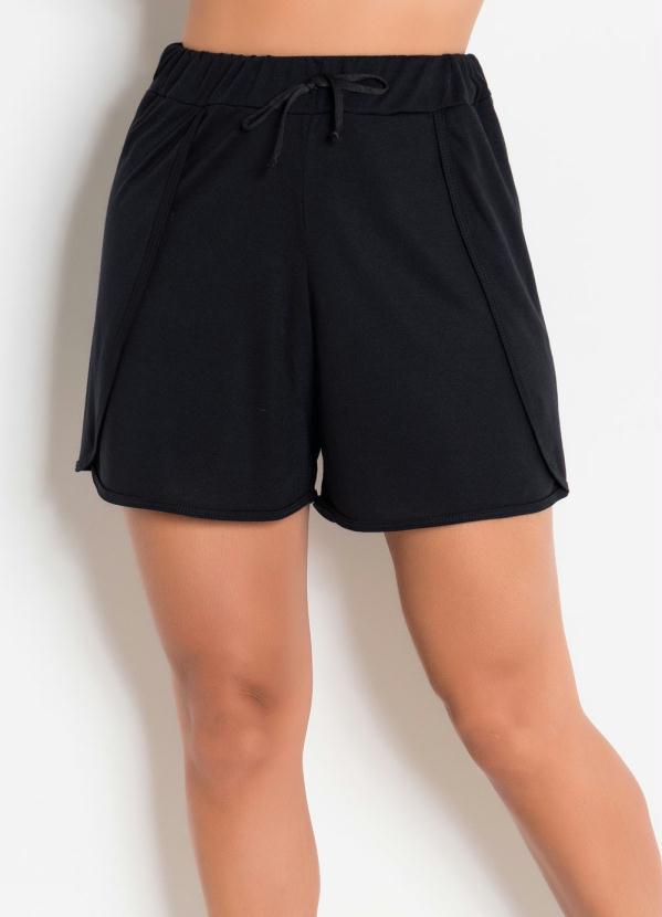 Shorts preto soltinho Clearance