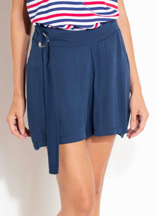 Short Quintess (Azul) com Argola e Tiras