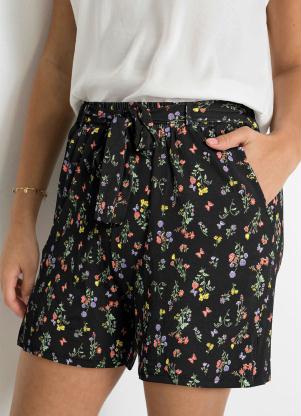 Shorts com Bolsos (Floral Dark) Shorts com Bolsos (Floral Dark)