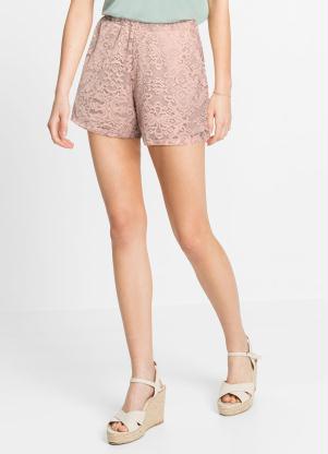 Shorts em Renda com Bolso (Ros�)