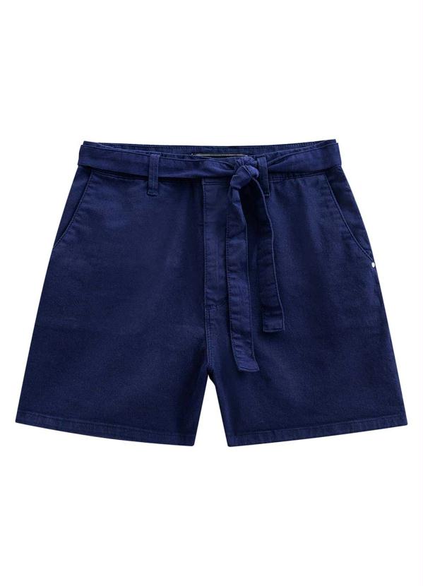 short azul royal feminino