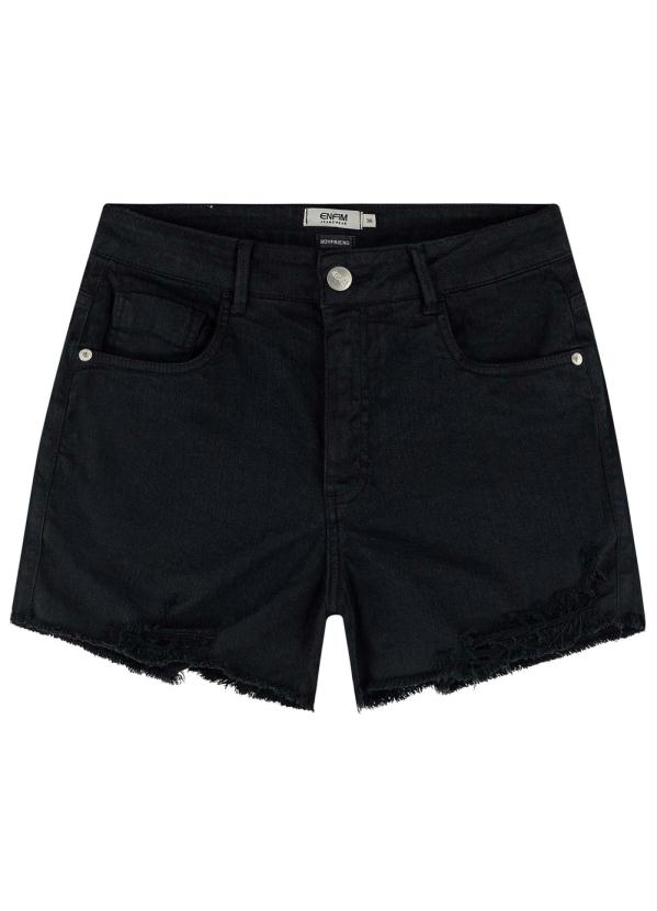 shorts boyfriend preto