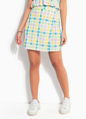 Shorts (Xadrez) com Sobreposi��o