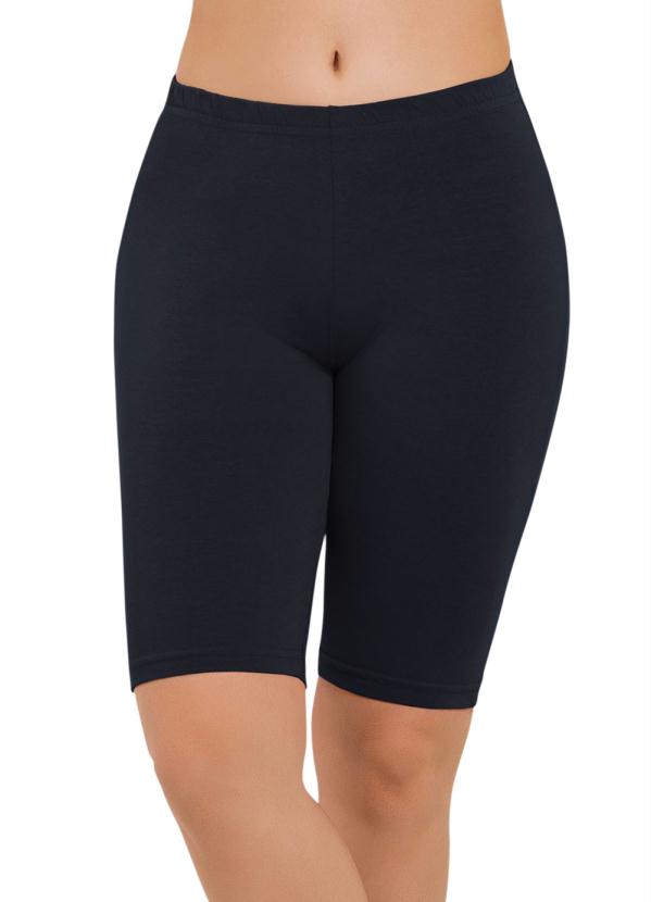 bermuda ciclista preta feminina