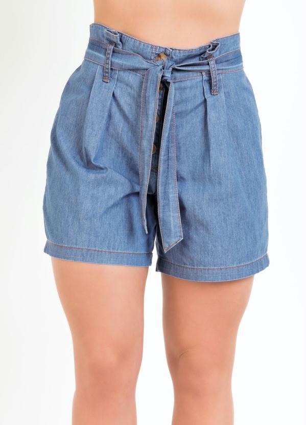 short jeans clochard cintura alta