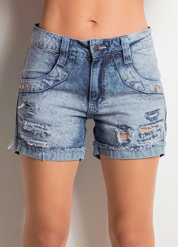 short jeans preto desbotado