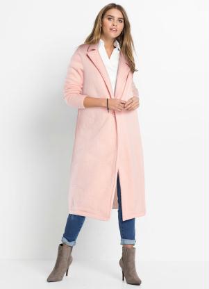 Casaco em Plush Alongado (Rosa)