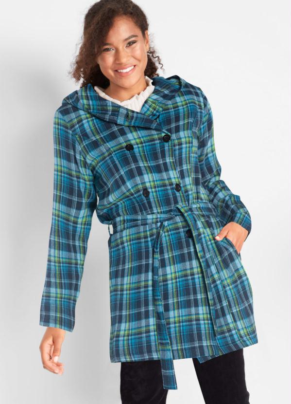 Sobretudo em Flanela (Estampado Xadrez)