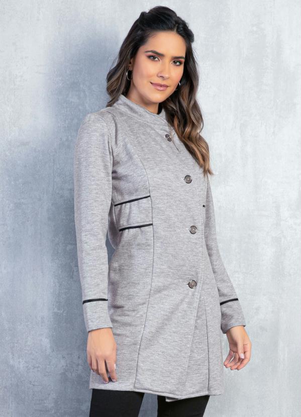 Sobretudo (Mescla) com Botões Sobretudo (Mescla) com Botões