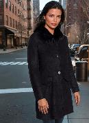 Sobretudo Preto em Malha Plush