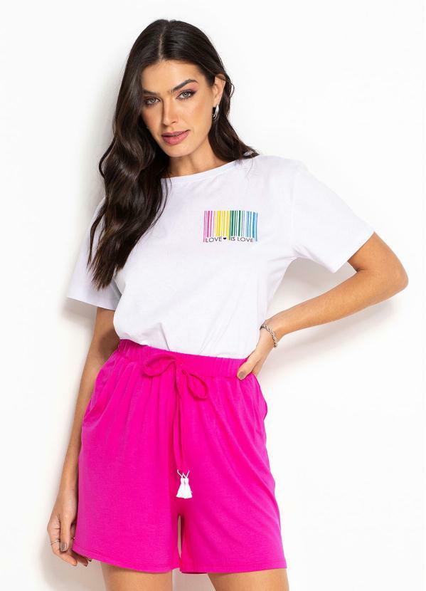 T-Shirt Estampada (Branco)