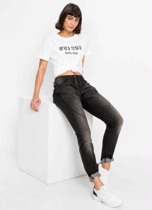 T-Shirt Manga Curta Coordenada (Branca)