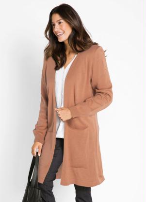 Cardigan de Tric� Alongado (Nude)
