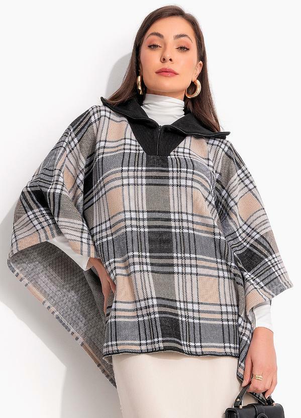 Casaco (Xadrez Plaid Bege) em Tric�