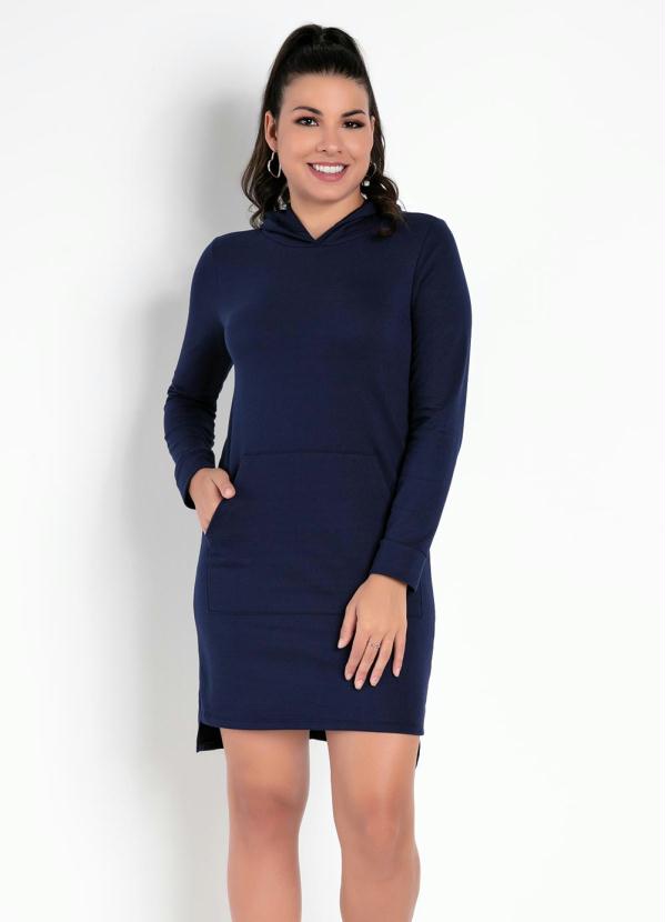 Vestido (Azul) com Bolsos Funcionais