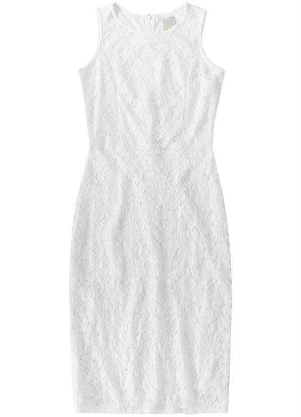 vestido branco malwee