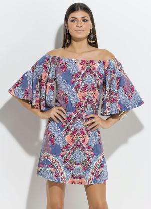 Vestido Ciganinha (Floral) Mangas Amplas Vestido Ciganinha (Floral) Mangas Amplas