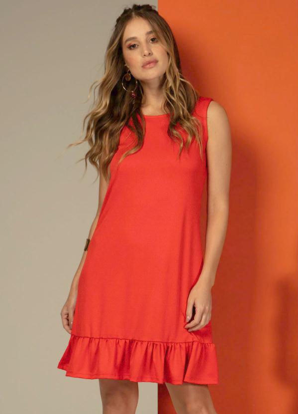 Vestido com Amarração nas Costas (Vermelho) Vestido com Amarração nas Costas (Vermelho)