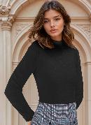 Vestido Crepe Preto e Xadrez 