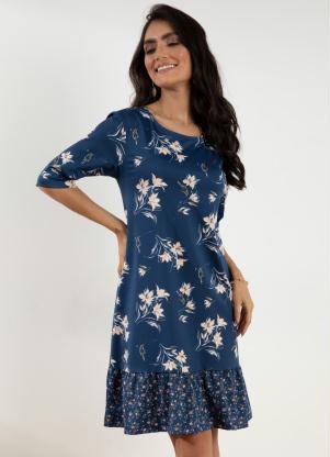 Vestido Curto Mix de Estampas (Mini Floral)