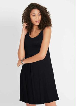 Vestido de Al�as com Argola (Preto)