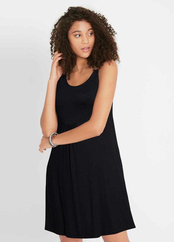 Vestido de Al�as com Argola (Preto)