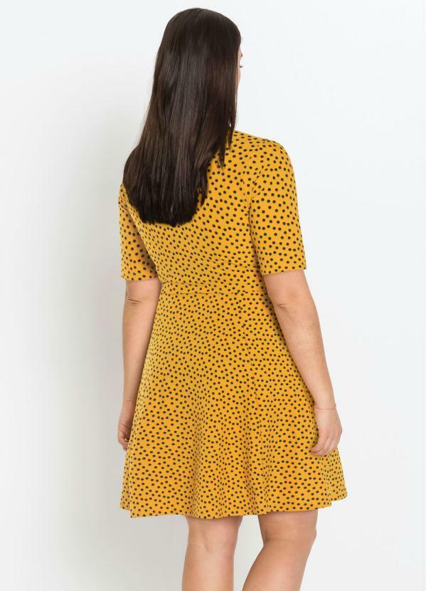 vestido poá amarelo