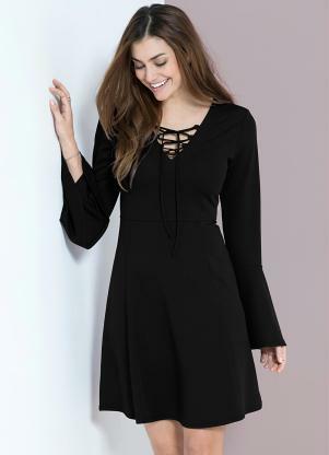 vestido de inverno preto