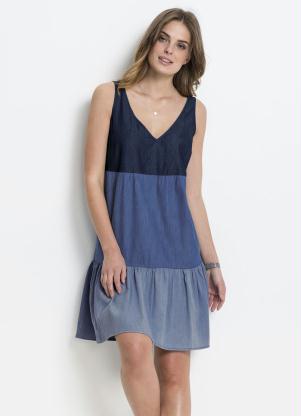 vestido curto casual solto