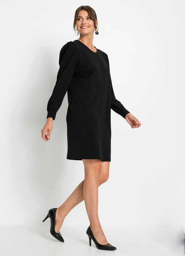 Vestido Mangas Princesa (Preto)