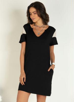 Vestido (Preto) com Bolsos Vestido (Preto) com Bolsos