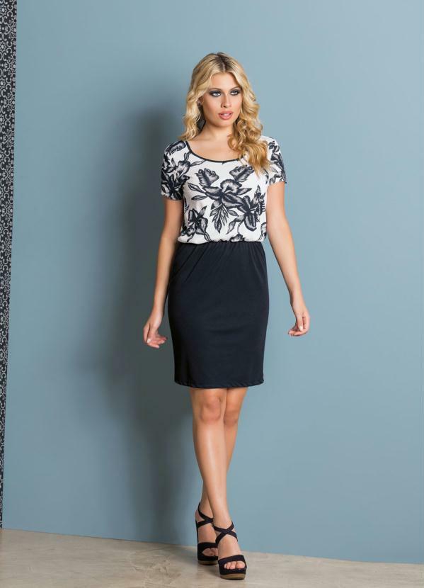 vestido preto com elastico na cintura