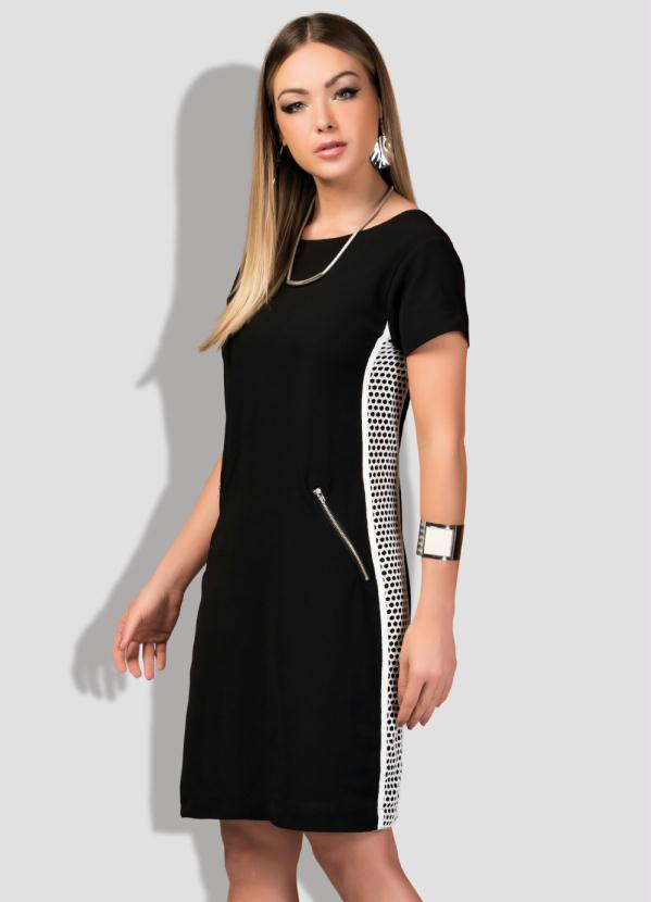 vestido preto curto soltinho