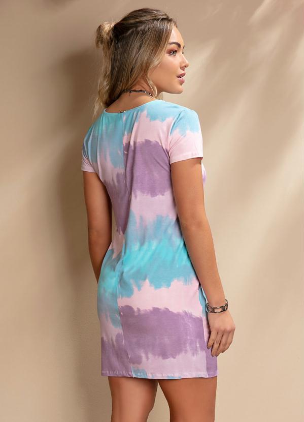 vestido azul tie dye