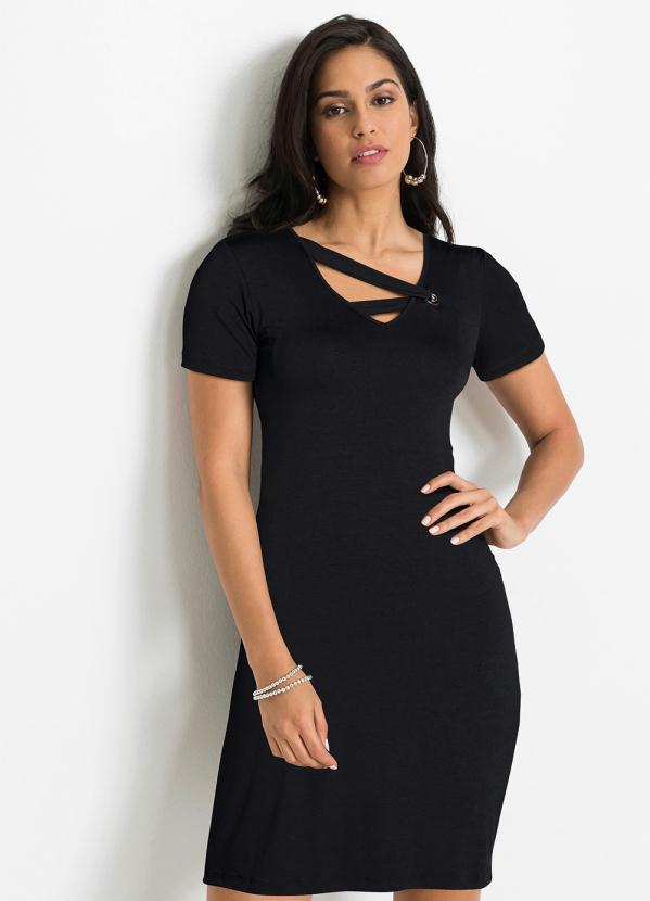 Vestido Tubinho Curto (Preto)